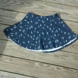 SO anchor print skater skirt